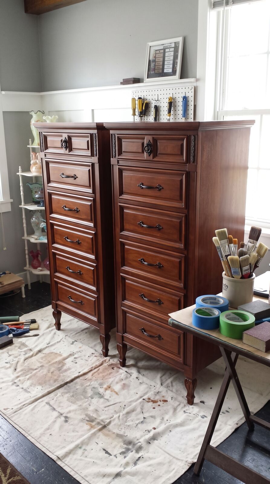 French Provincial Lingerie Chest - Before