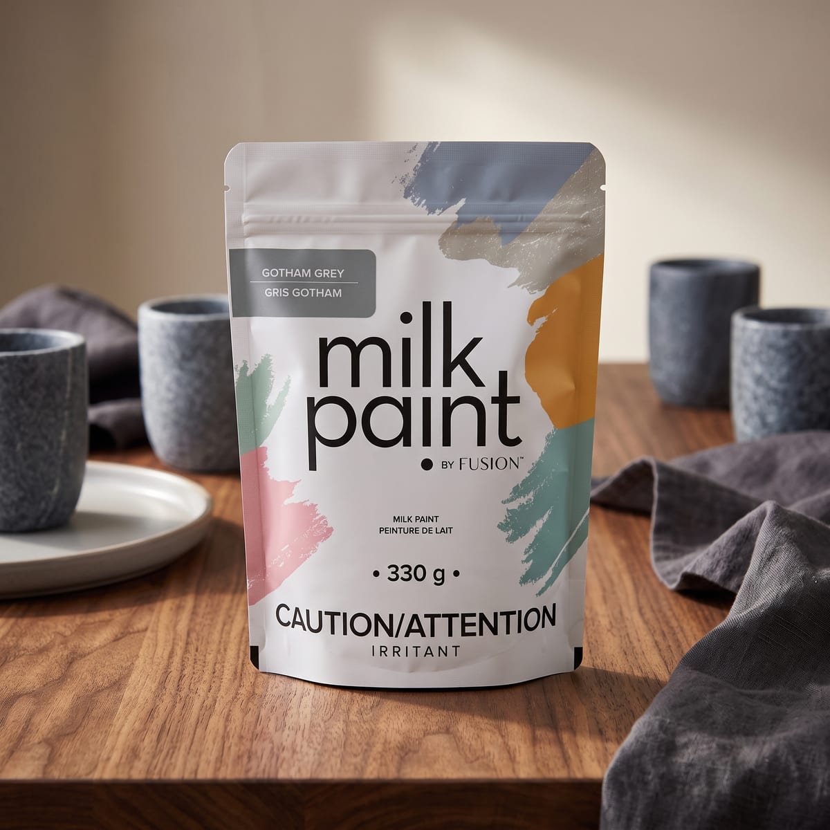 Fusion Milk Paint in Gotham Grey