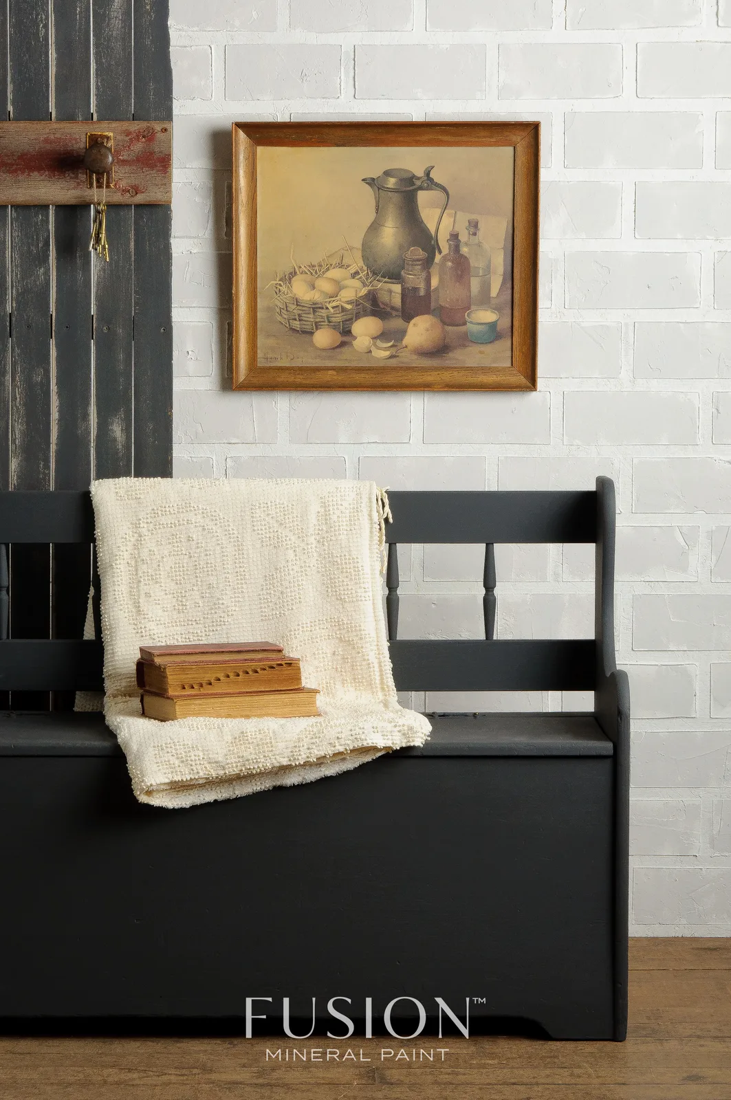 A piece of furniture painted in Fusion Mineral Paint Ash