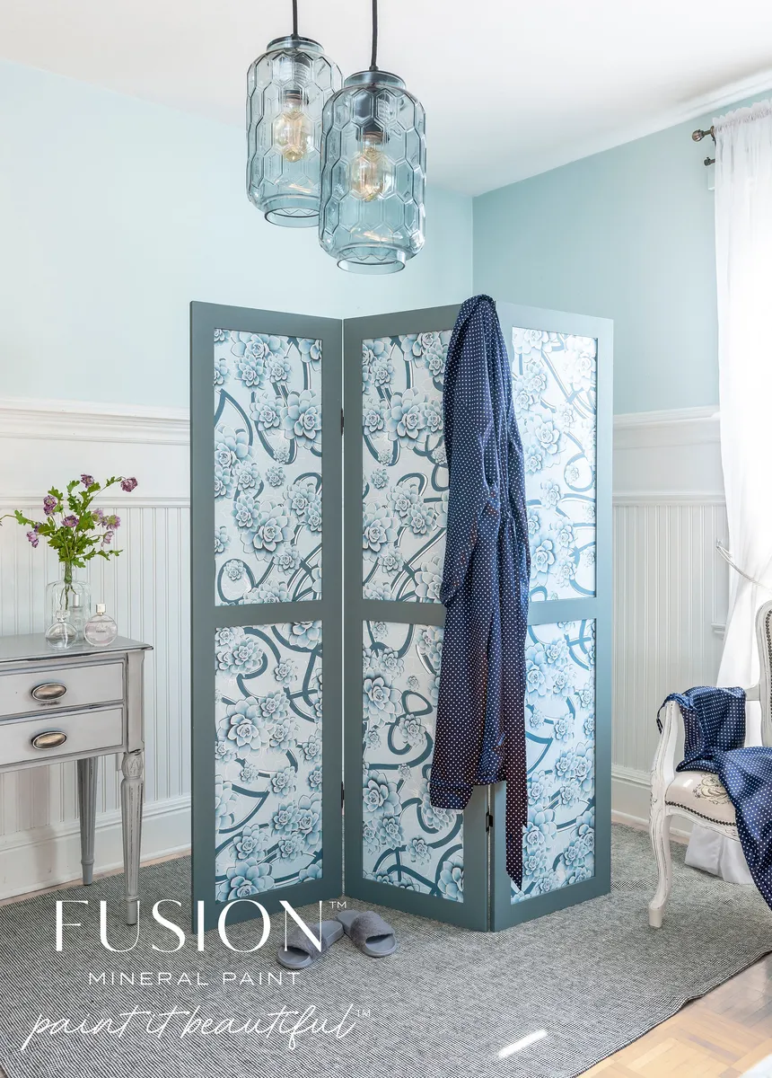 Fusion Mineral Paint Blue Pine styled example 3