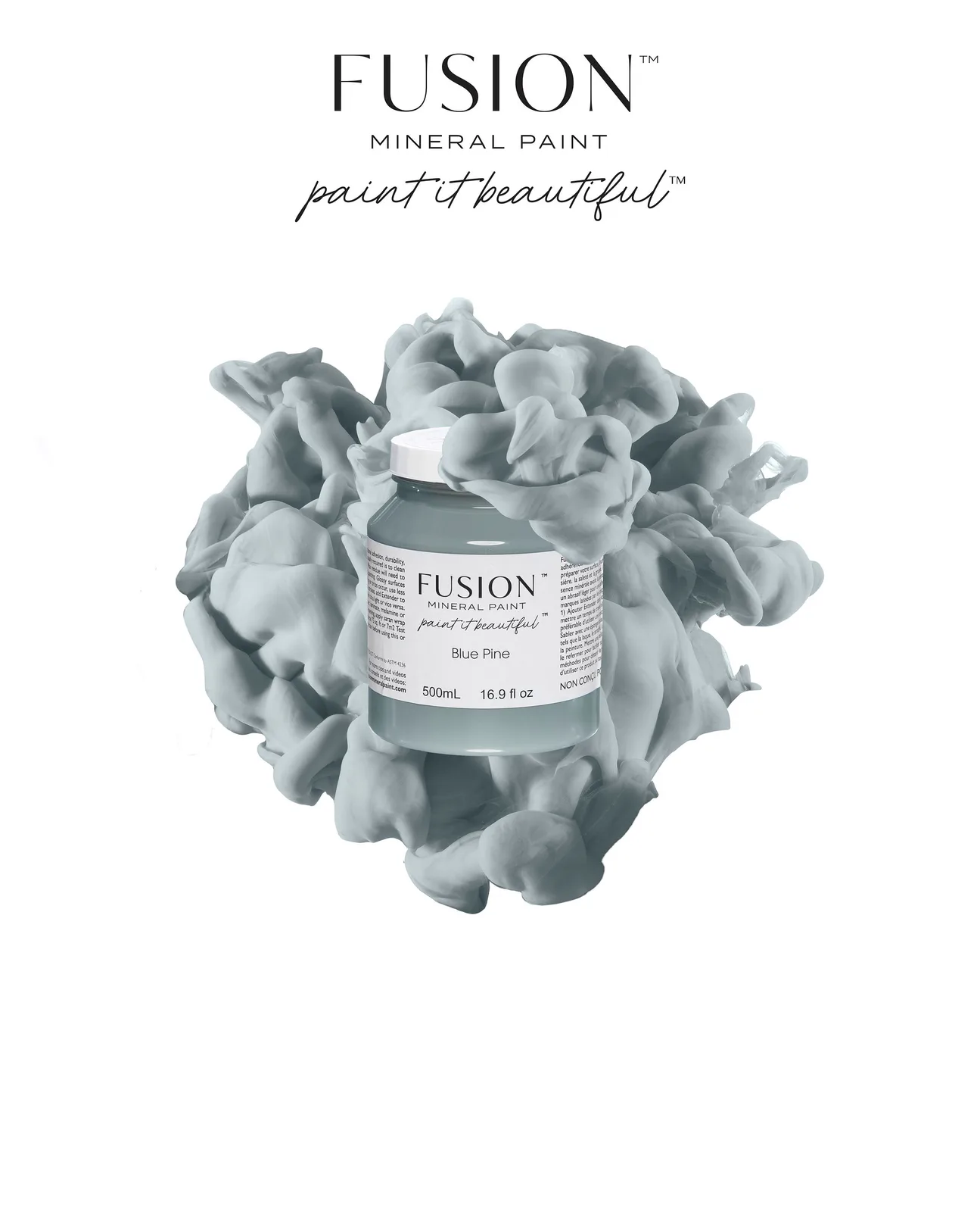 A piece of furniture painted in Fusion Mineral Paint Blue Pine