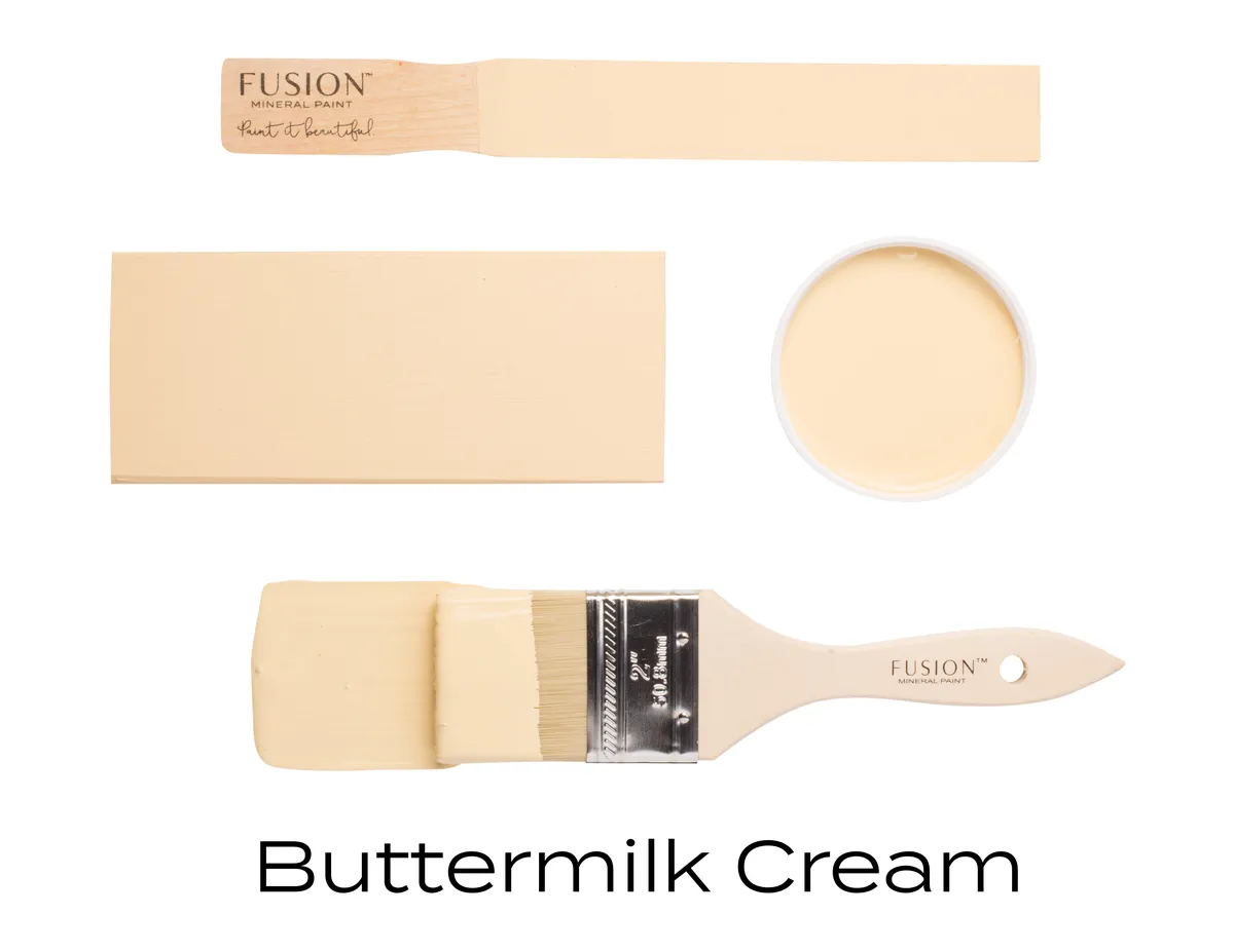 Fusion Mineral Paint Buttermilk Cream styled example 1