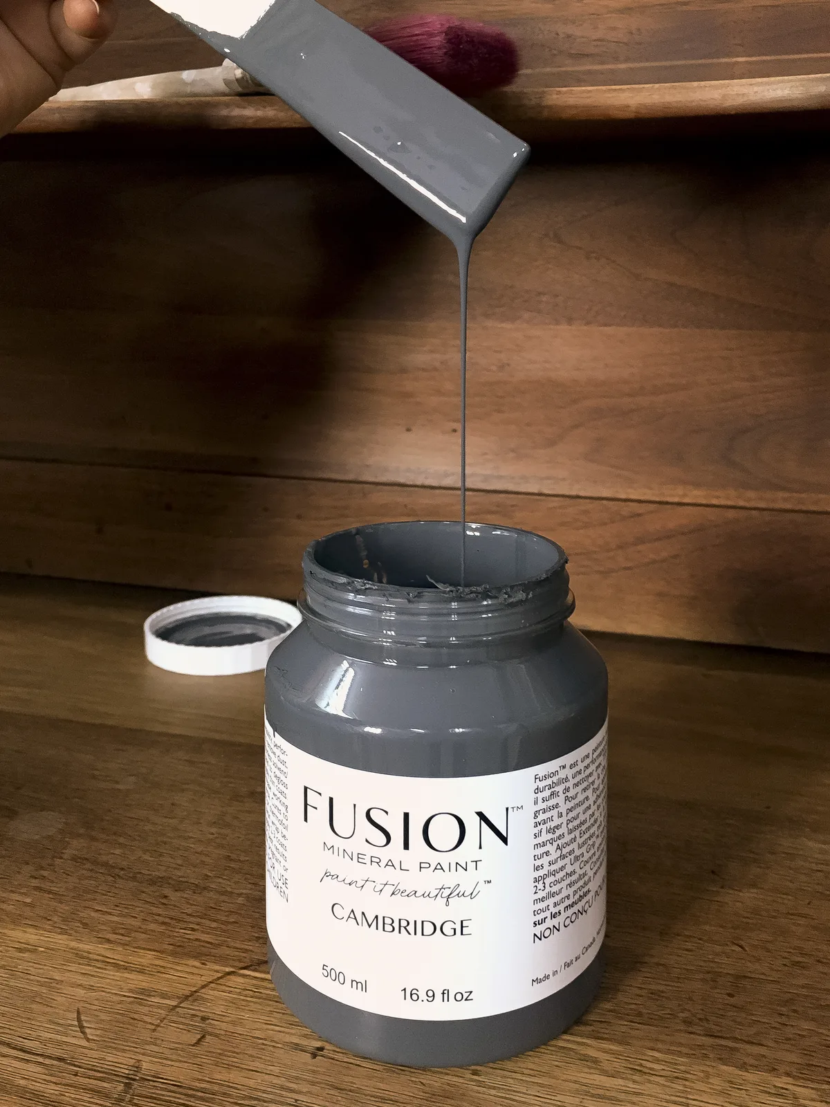 A piece of furniture painted in Fusion Mineral Paint Cambridge
