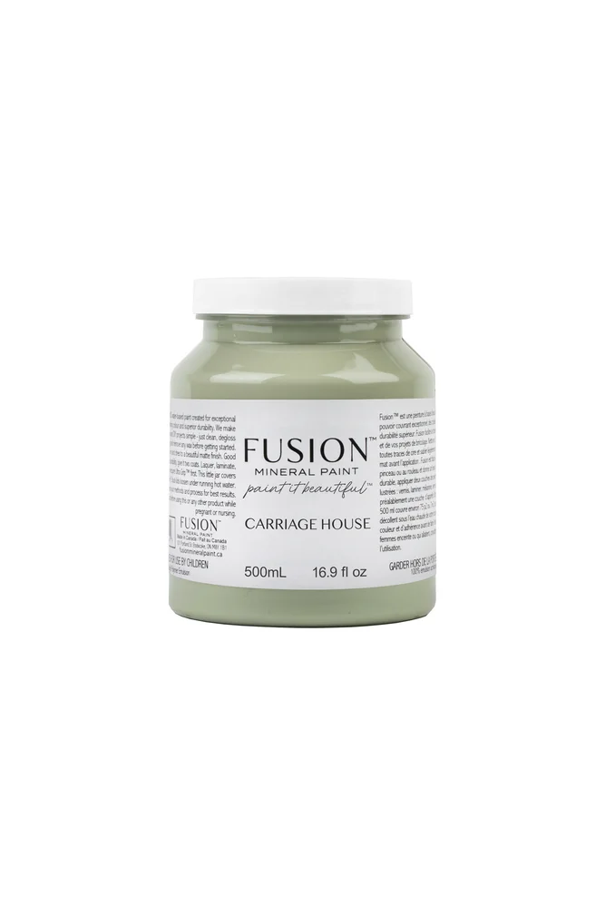 Fusion Mineral Paint jar in Carriage House