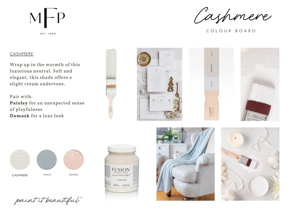 Fusion Mineral Paint jar in Cashmere