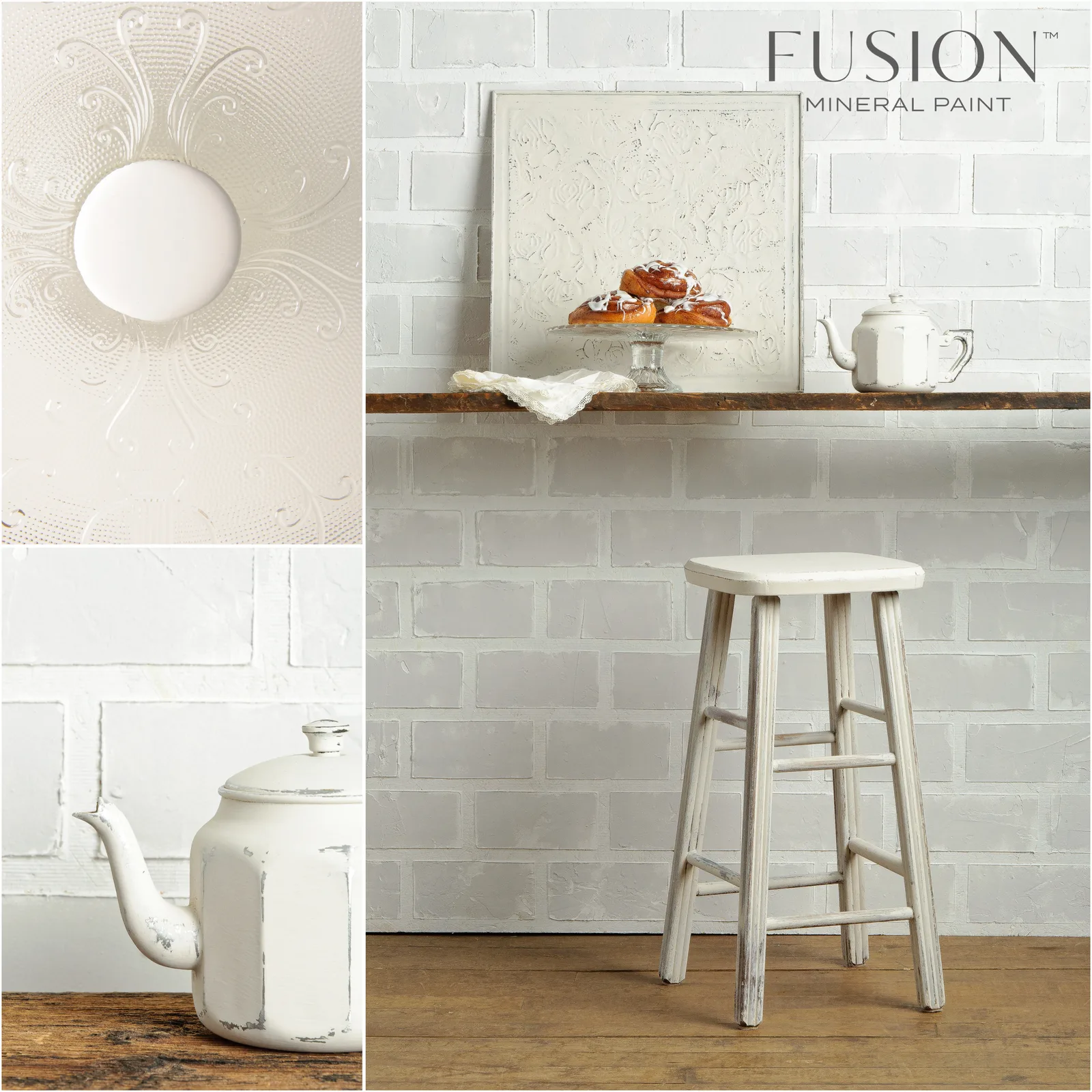 A piece of furniture painted in Fusion Mineral Paint Champlain