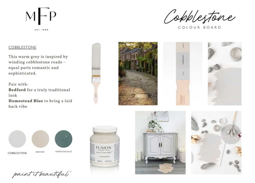Fusion Mineral Paint jar in Cobblestone