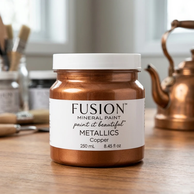 Fusion Mineral Paint jar in color Copper