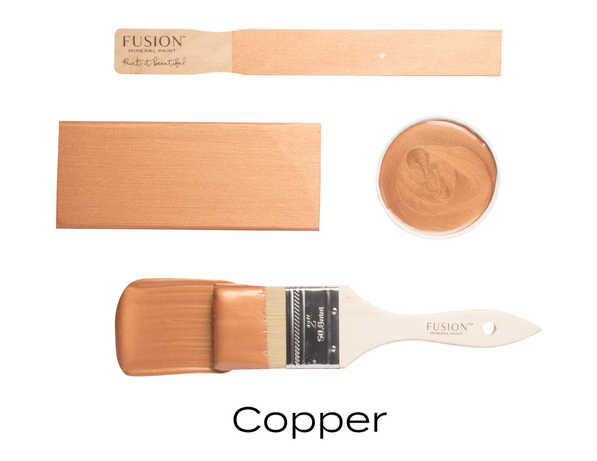 Fusion Mineral Paint Copper styled example 2