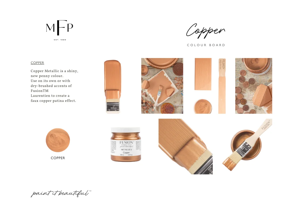 Fusion Mineral Paint jar in Copper