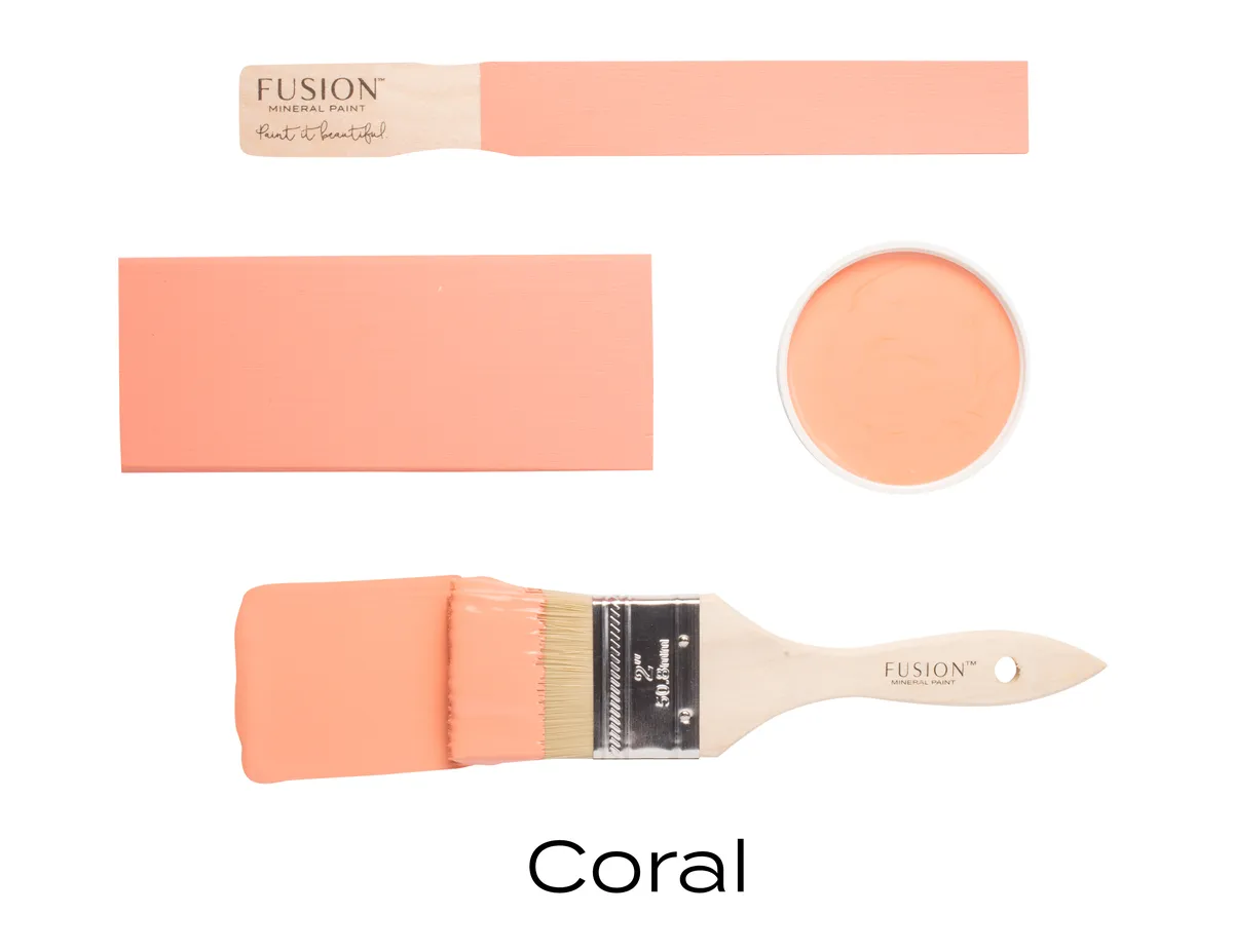 Fusion Mineral Paint Coral styled example 2