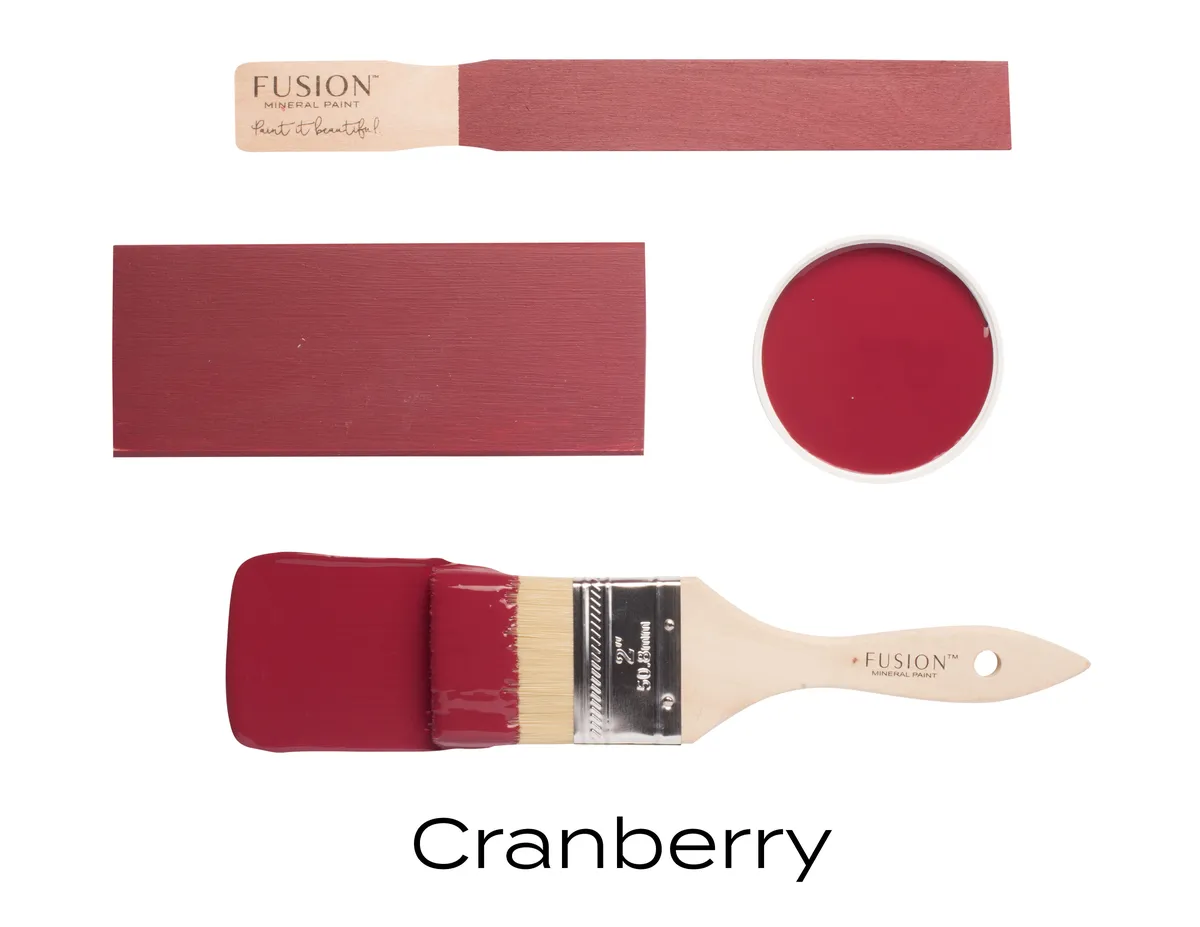 Fusion Mineral Paint Cranberry styled example 1