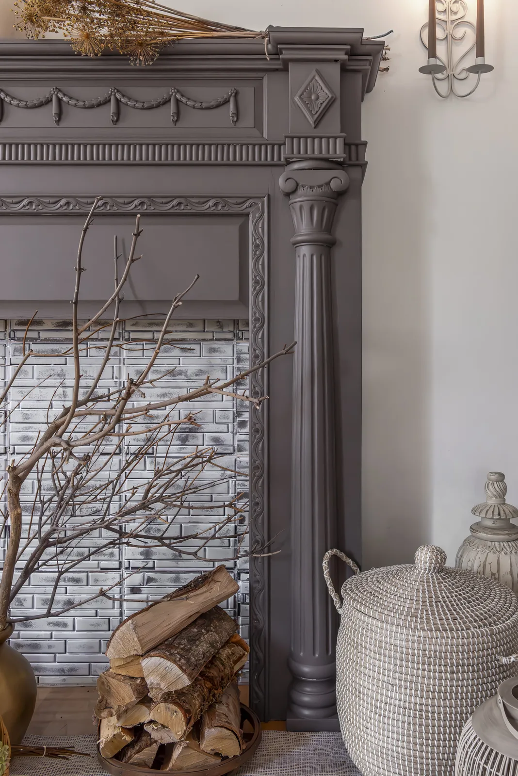 A piece of furniture painted in Fusion Mineral Paint Elmwood
