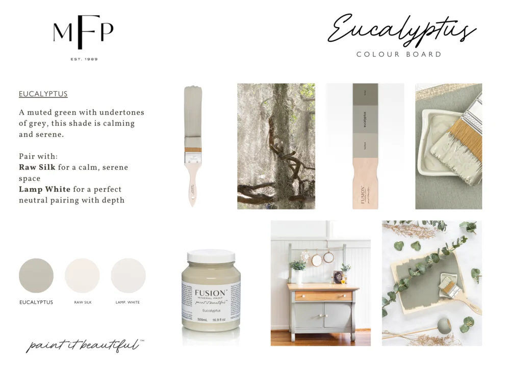 Fusion Mineral Paint jar in Eucalyptus
