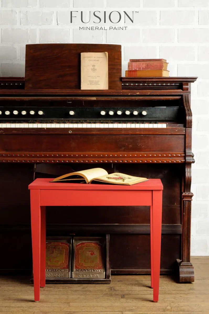 Fusion Mineral Paint Fort York Red styled example 2