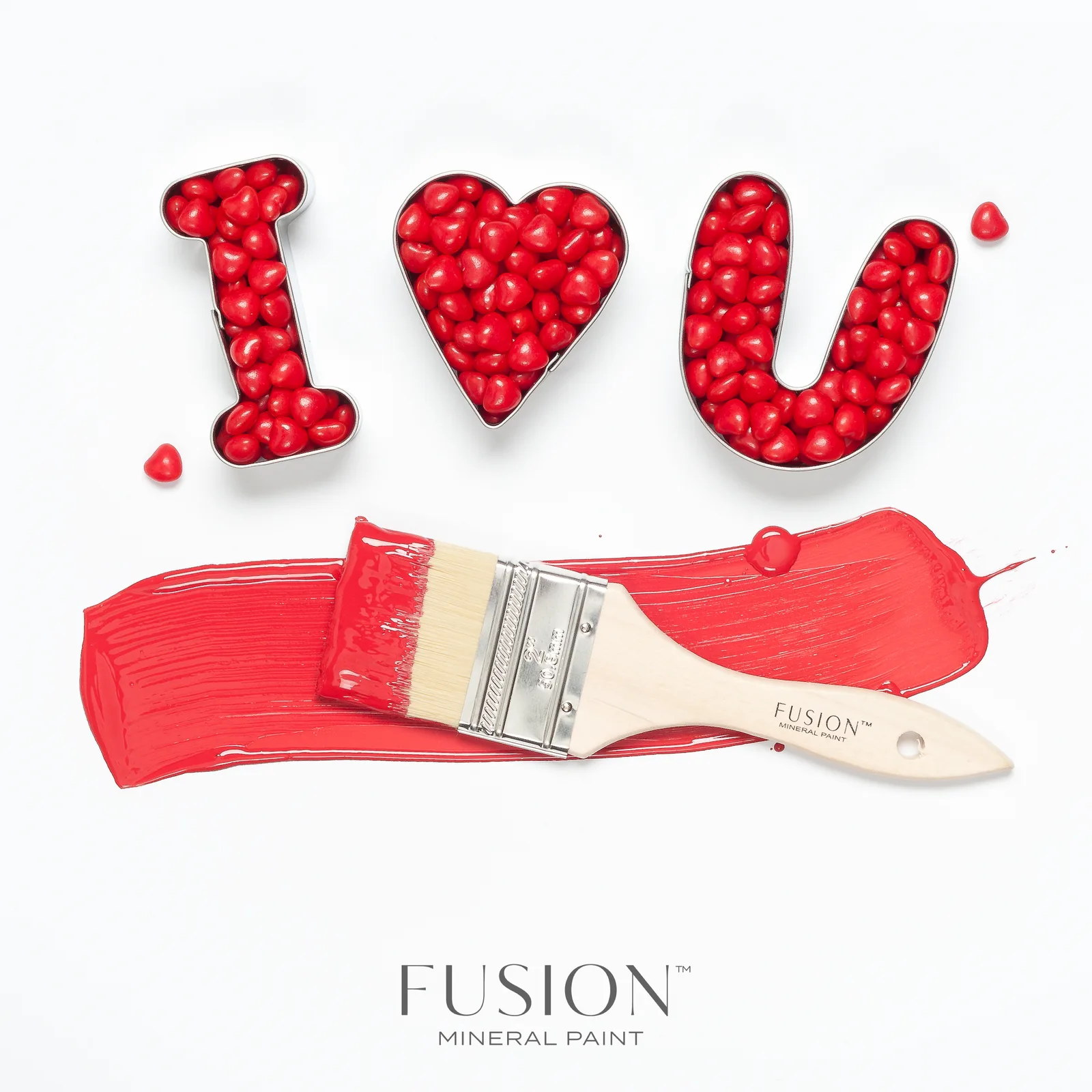 A piece of furniture painted in Fusion Mineral Paint Fort York Red