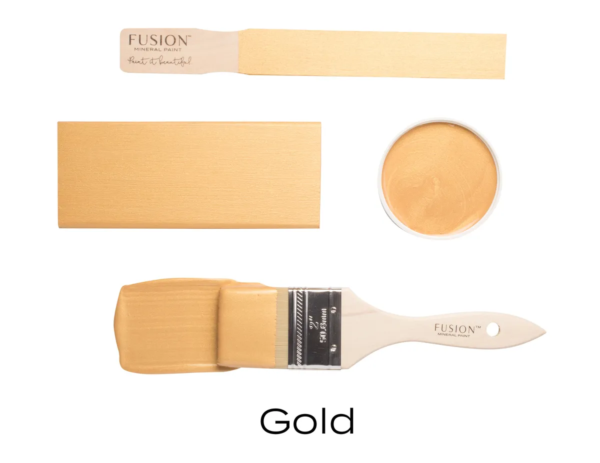 Fusion Mineral Paint Gold styled example 3