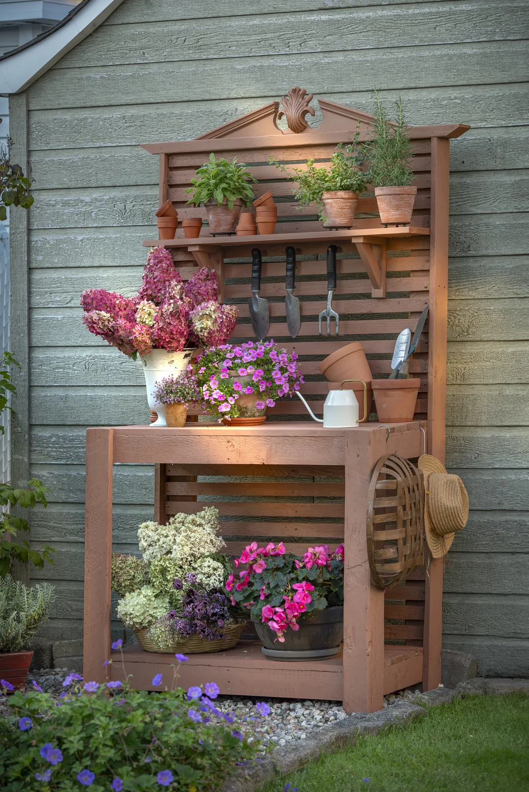 A piece of furniture painted in Fusion Mineral Paint Iron Clay