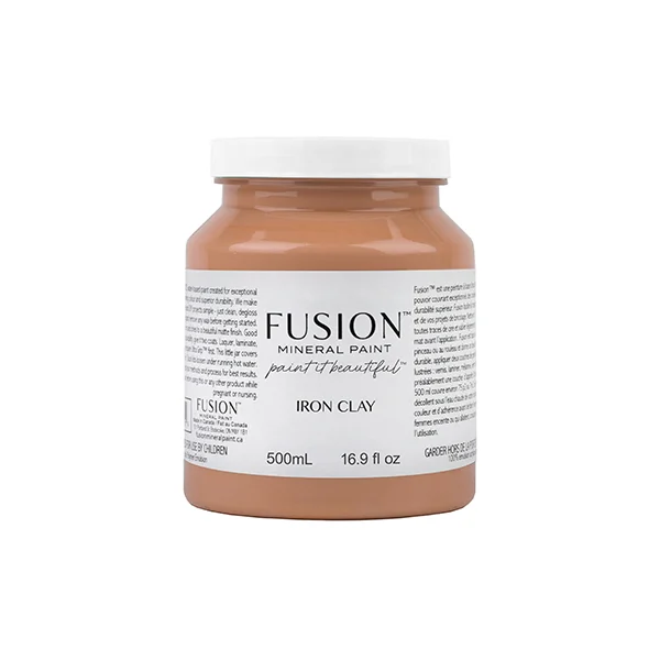 Fusion Mineral Paint jar in Iron Clay