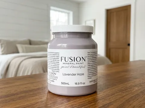 Fusion Mineral Paint jar in color Lavender Haze