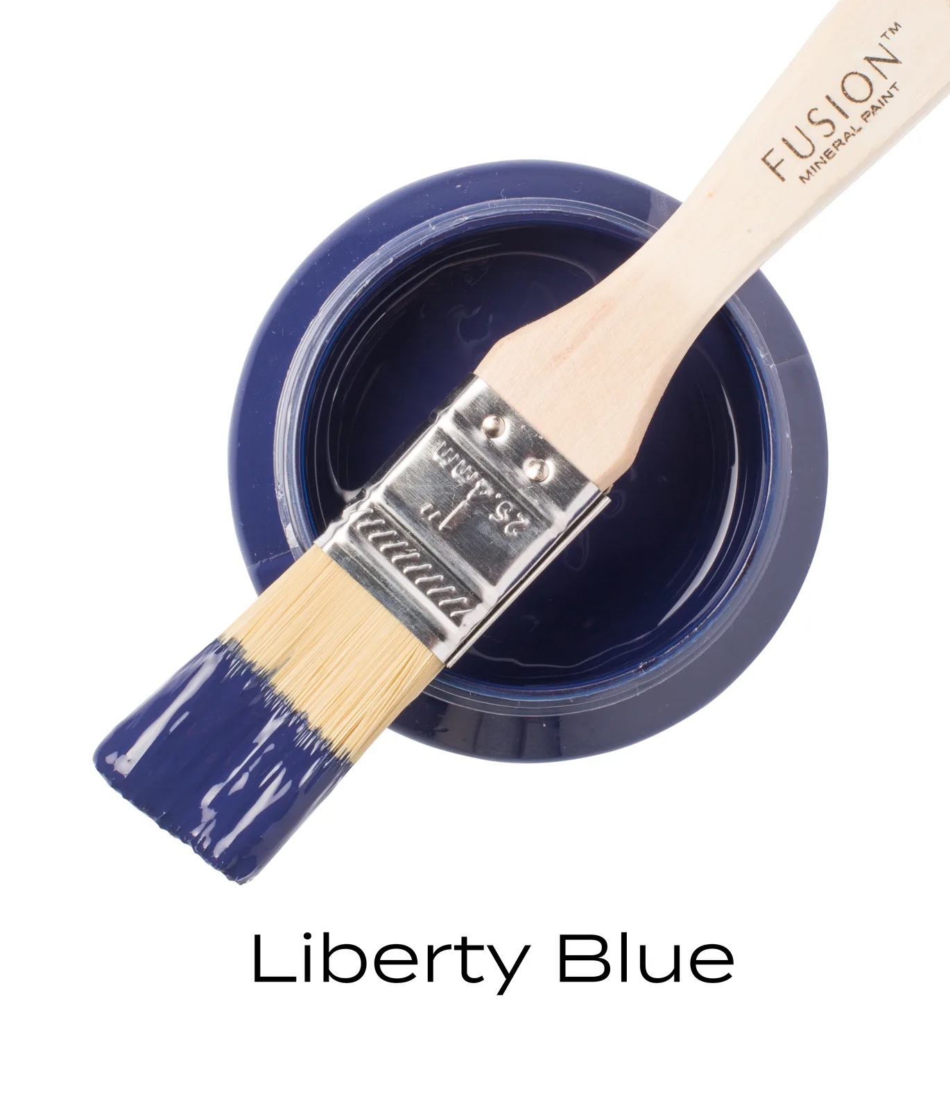 A piece of furniture painted in Fusion Mineral Paint Liberty Blue