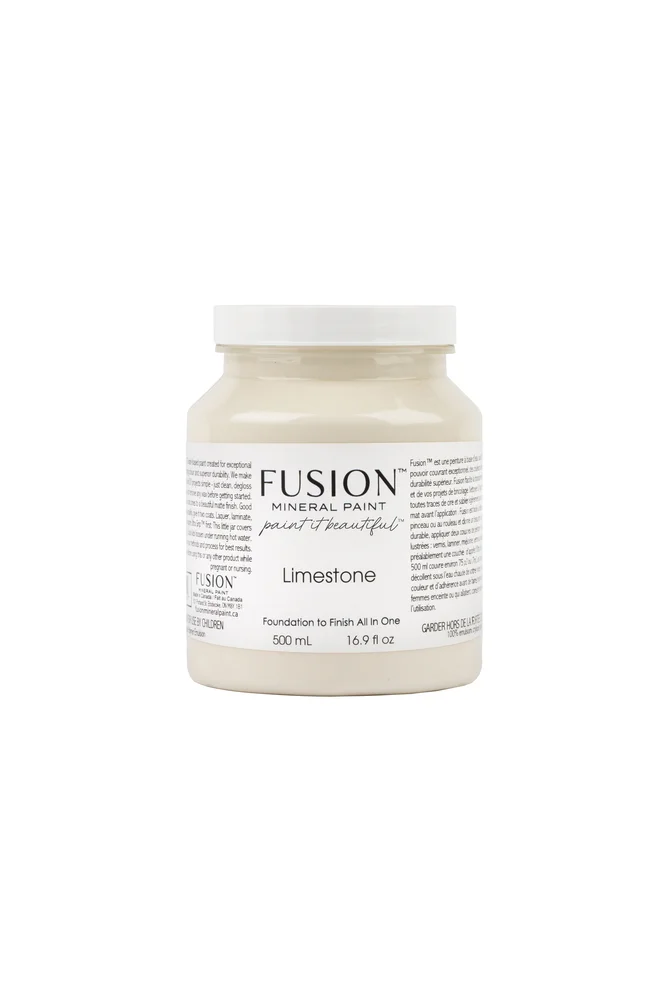 Fusion Mineral Paint jar in Limestone