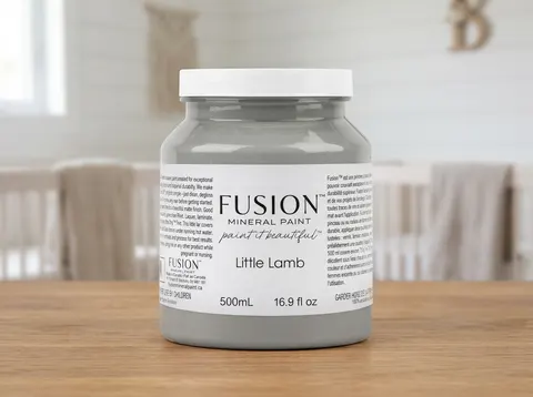 Fusion Mineral Paint jar in Little Lamb