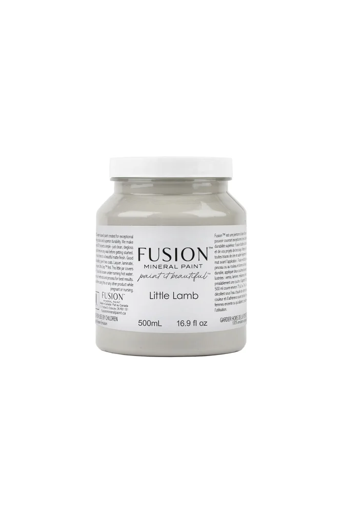 Fusion Mineral Paint jar in Little Lamb