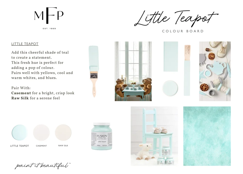 Fusion Mineral Paint jar in Little Teapot