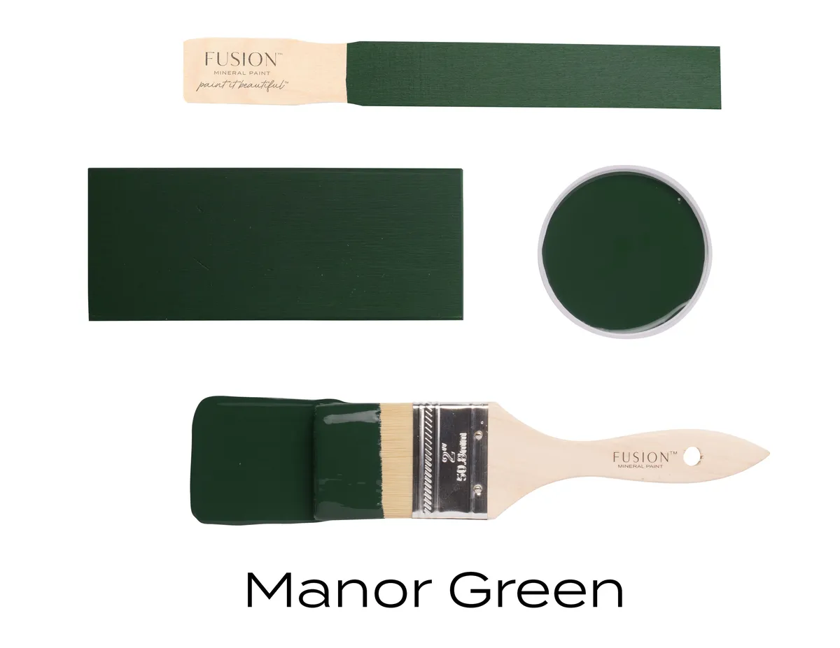 Fusion Mineral Paint Manor Green styled example 2