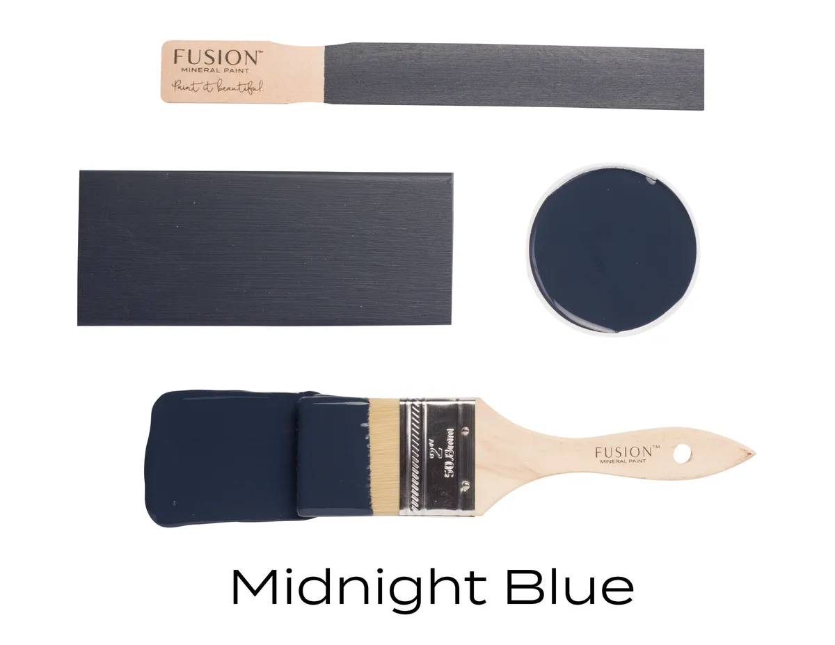 Fusion Mineral Paint Midnight Blue styled example 2