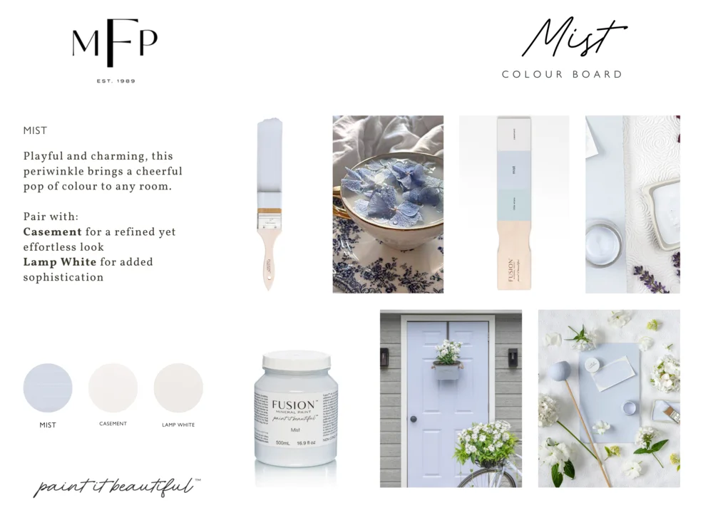 Fusion Mineral Paint jar in Mist
