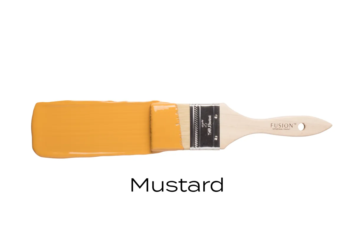 Fusion Mineral Paint Mustard styled example 2
