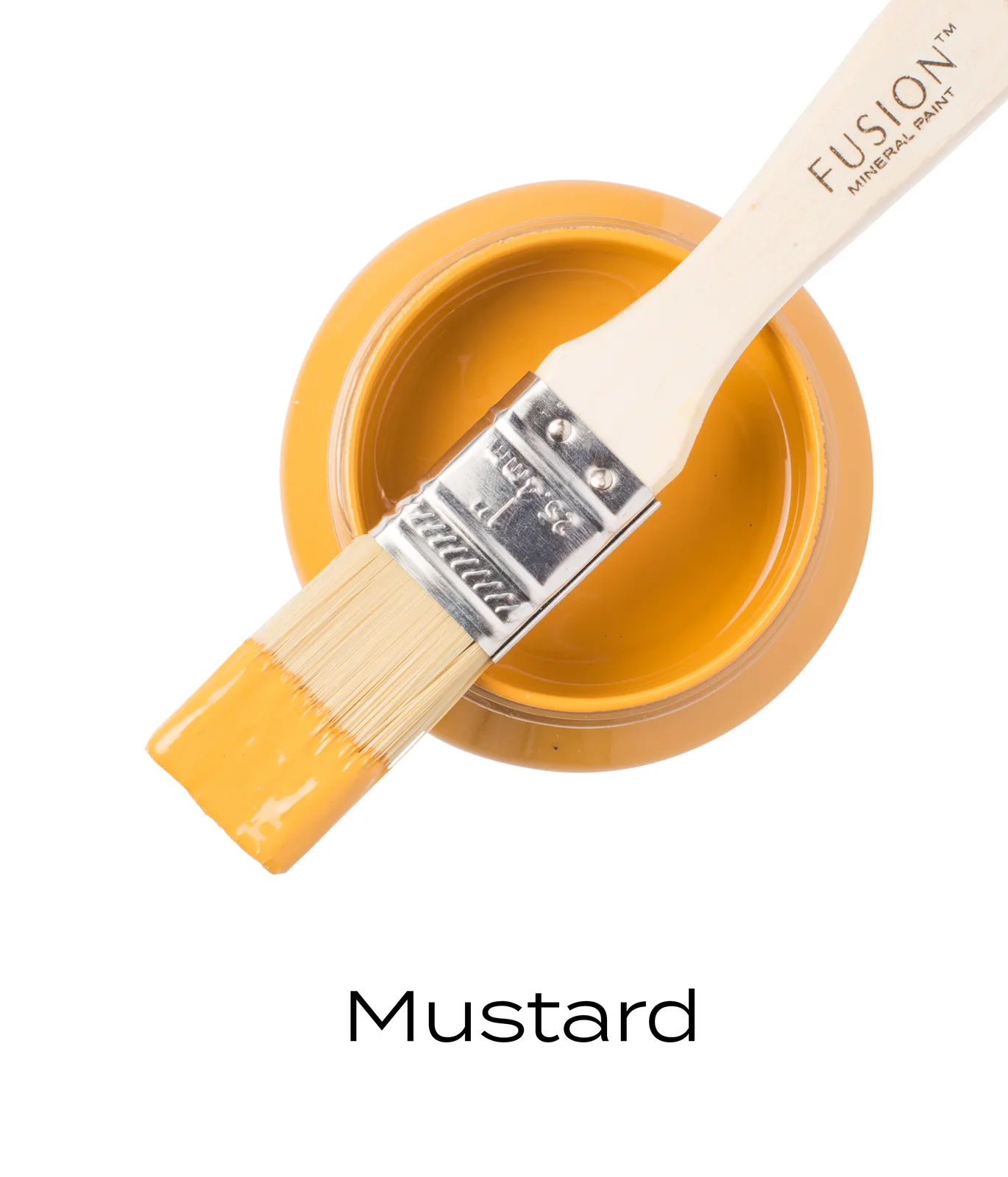 A piece of furniture painted in Fusion Mineral Paint Mustard