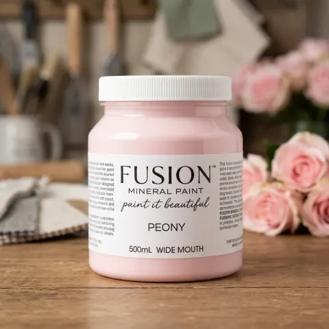 Fusion Mineral Paint jar in color Peony
