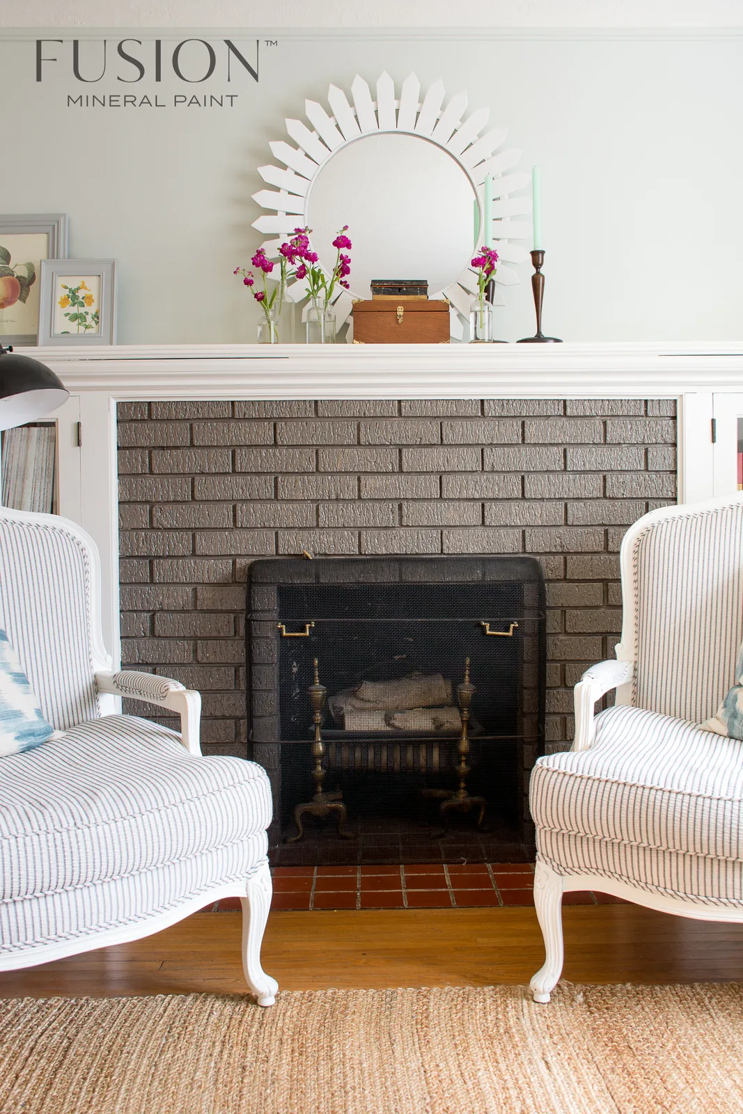 A piece of furniture painted in Fusion Mineral Paint Picket Fence