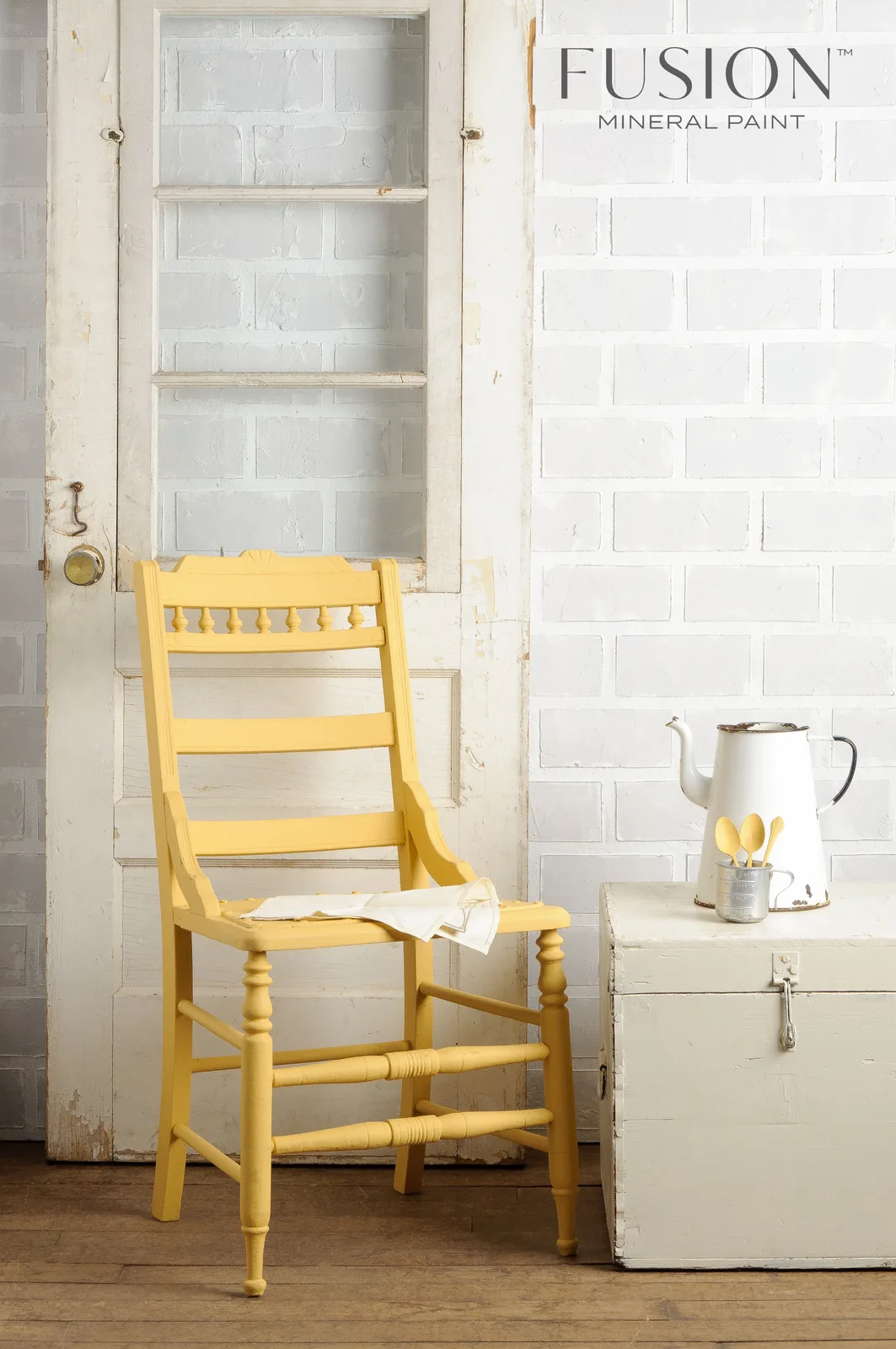 A piece of furniture painted in Fusion Mineral Paint Prairie Sunset