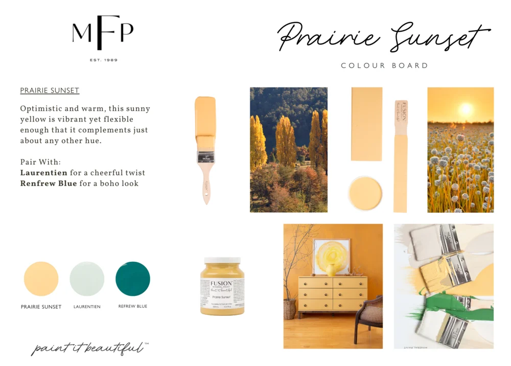 Fusion Mineral Paint jar in Prairie Sunset