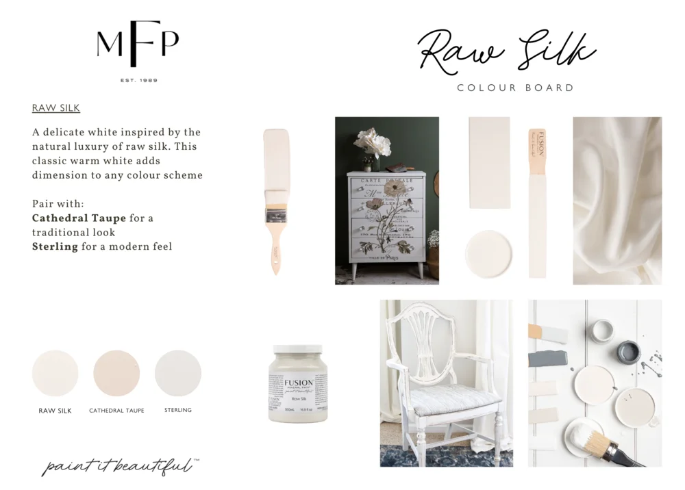 Fusion Mineral Paint jar in Raw Silk
