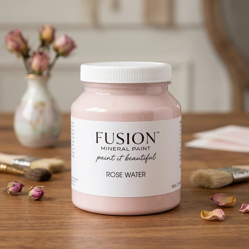 Fusion Mineral Paint jar in color Rose Water