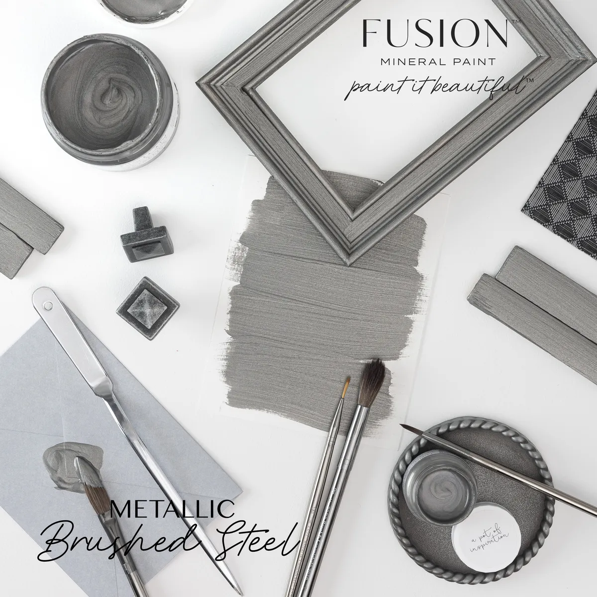 Fusion Mineral Paint Silver styled example 1