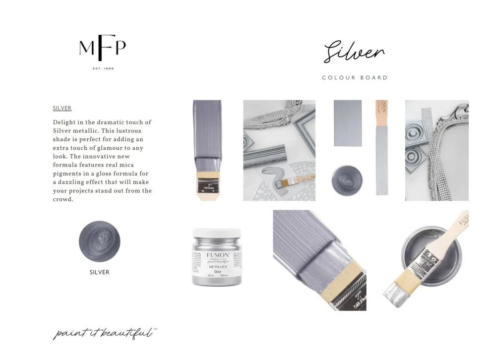 Fusion Mineral Paint jar in Silver