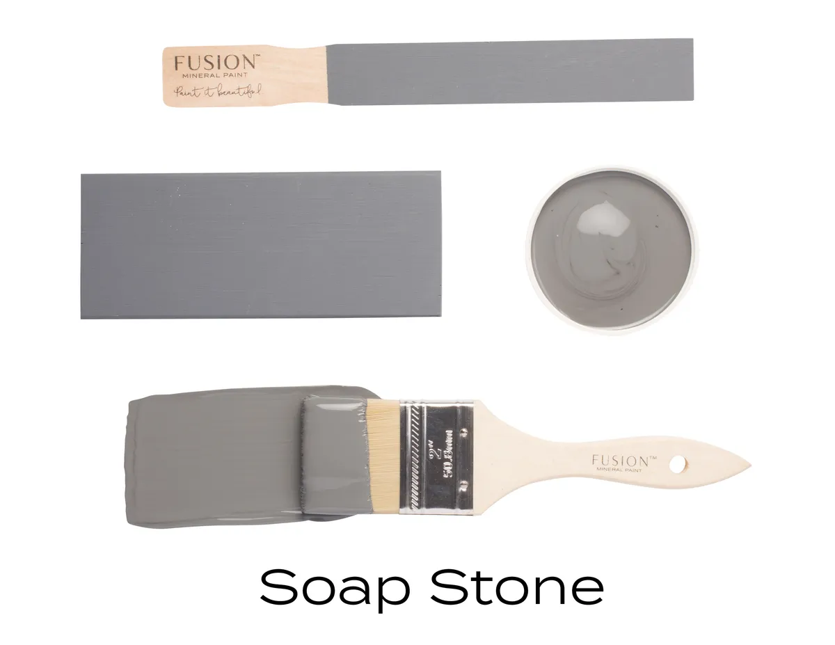 Fusion Mineral Paint Soap Stone styled example 2