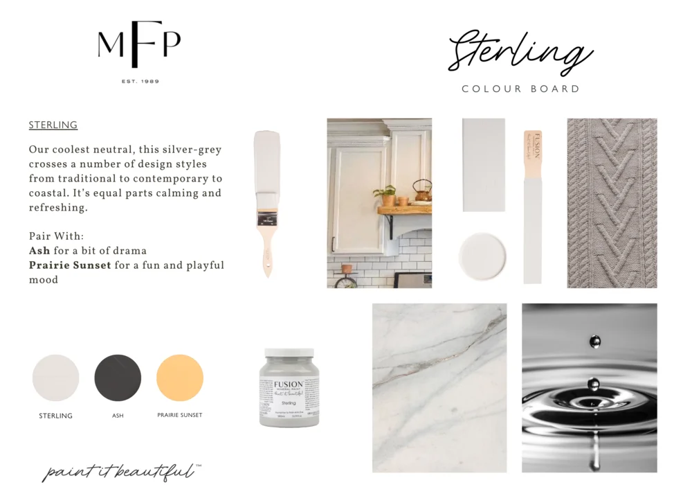 Fusion Mineral Paint jar in Sterling