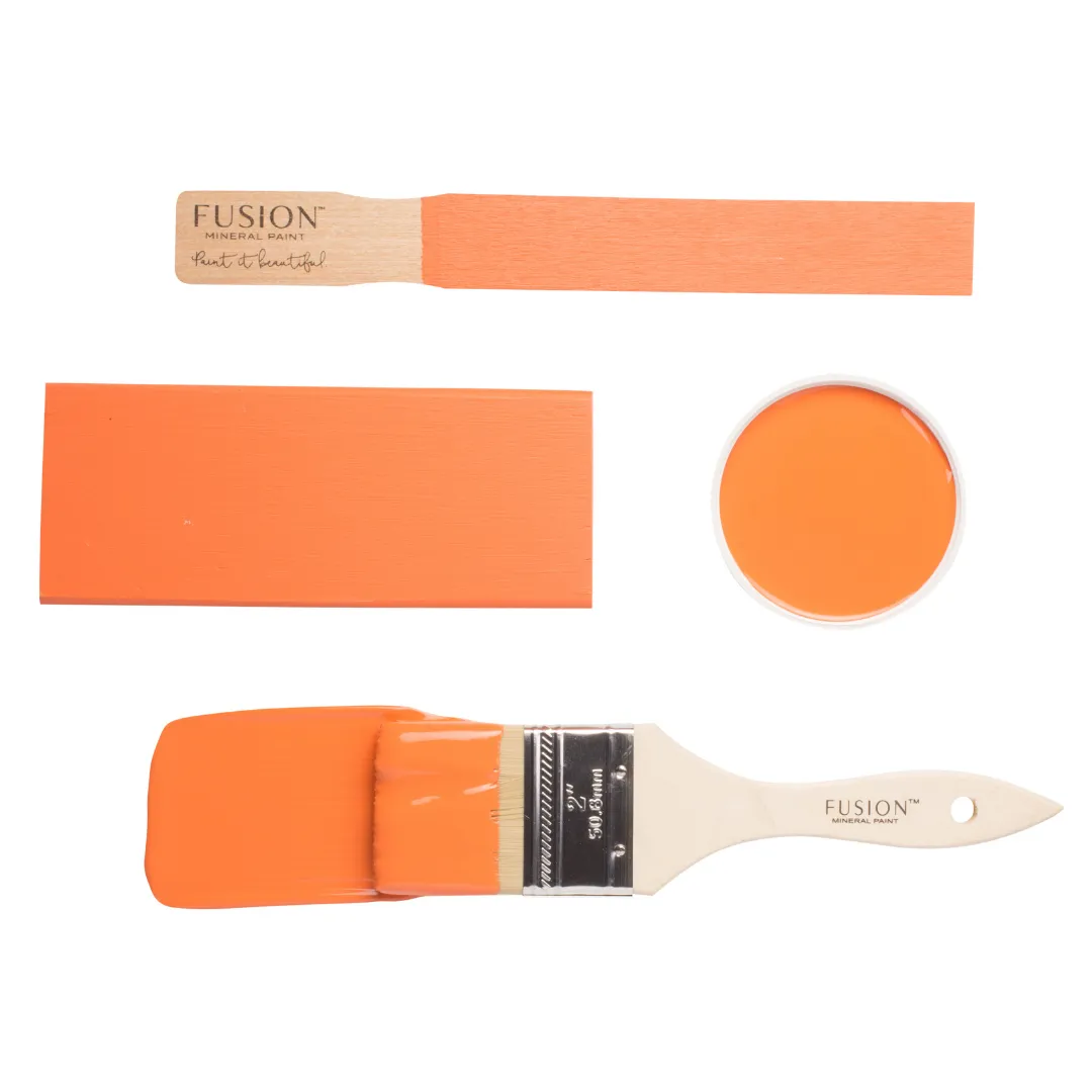 Fusion Mineral Paint Tuscan Orange styled example 2