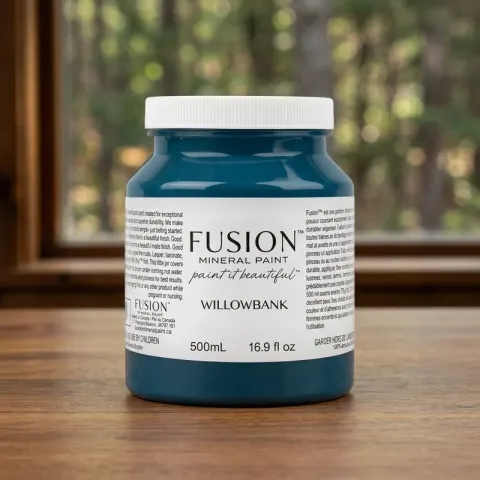 Fusion Mineral Paint jar in color Willow Bank